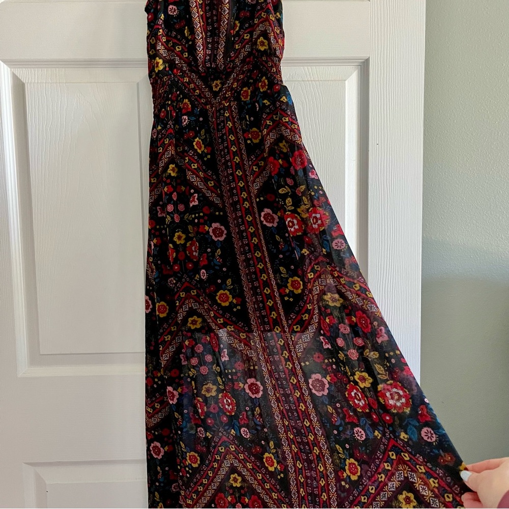Xhilaration Multicolor Floral Maxi Dress Size XS - EUC - Picture 7 of 12